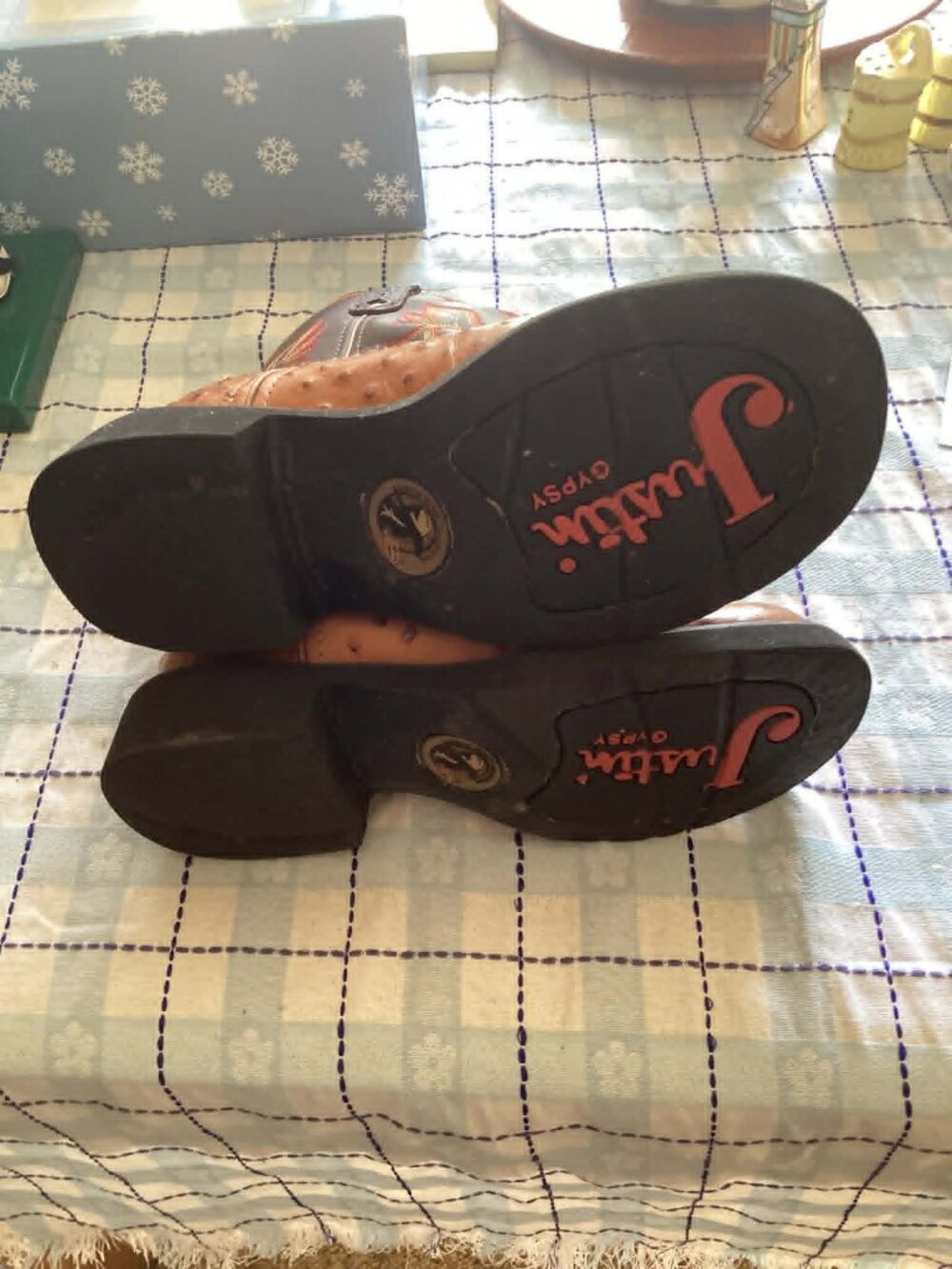Justin Gypsy Womens Leather Boots 7 1/2
